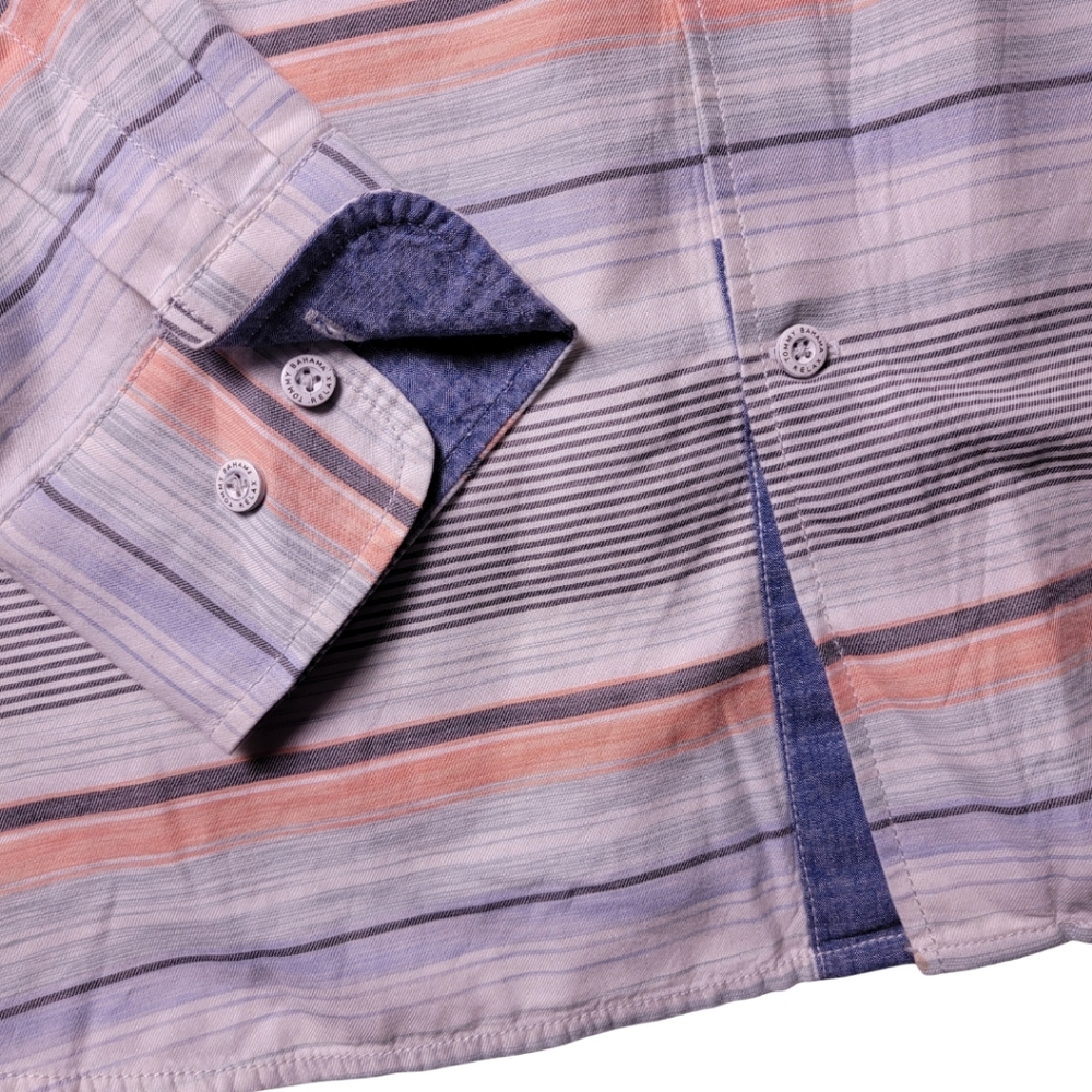 Tommy Bahama Coral Horizon Striped Button-Down Shirt L - Picture 5 of 6